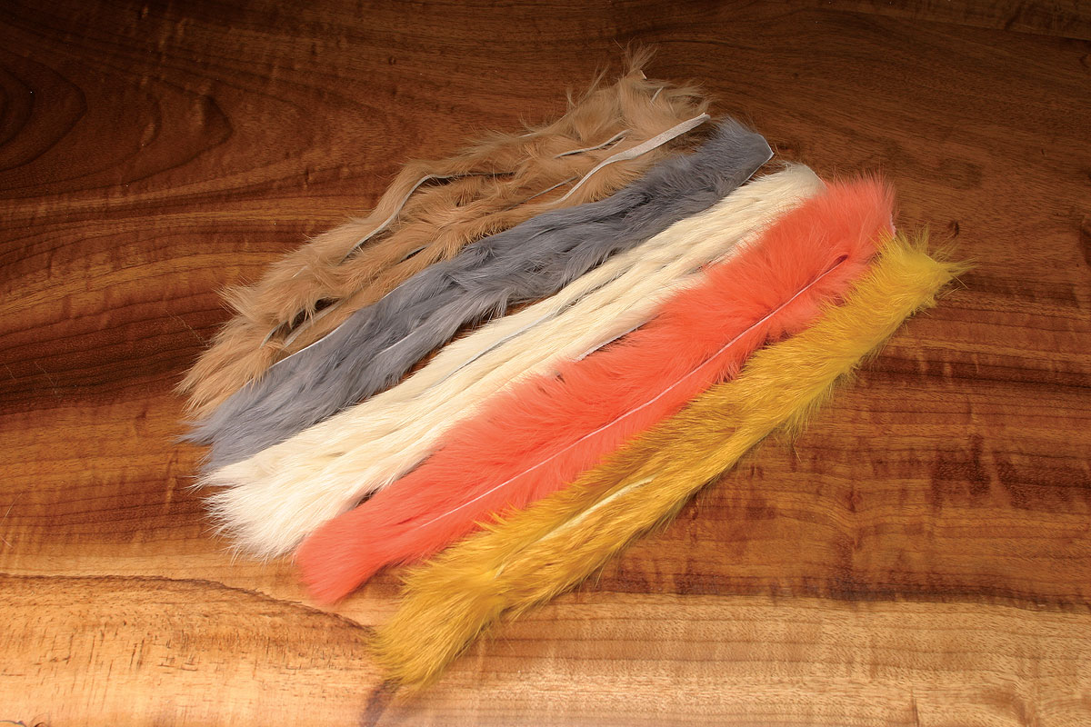 Hareline Rabbit Strips Natural And Dyed